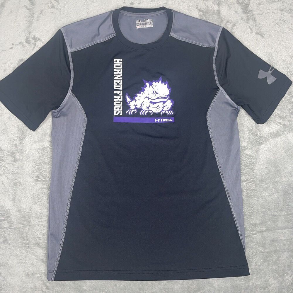 Under Armour Heat Gear Compression TCU Horned Frogs Medium NWOT